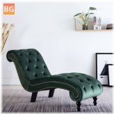 Velvet Green Chaise