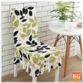 Dining Chair with Skirt and Elastic Seat Cover