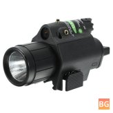 Green Laser Sight Scope with Flashlight - 300 Lumen