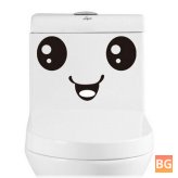Waterproof Stickers for Bathroom - Cute Smiling Face