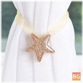 Shining Star Shaped Magnet Ribbon Curtain - Concise Style