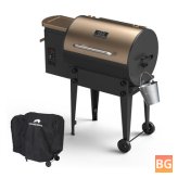 Hi Mombo 8-in-1 BBQ Grill & Smoker - Wood Pellet Grill & Smoker with Table Legs & Cover