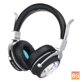 MH5 Wireless Bluetooth 5.0 Headset with Mic - 3D Stereo TF Card AUX