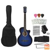38" Zebra Classical Guitar Kit with Accessories