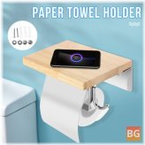Mobile Phone Tray for Bathroom Tissue Paper Rack