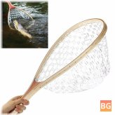 58CM Wooden Handle Fly Fishing Net