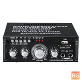 AV-263BT 2x300W Bluetooth Audio Power Amplifier - Car Home 2CH AUX USB FM SD HIFI Digital Radio
