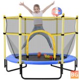 Bominfit Trampoline for Kids - 6 Pcs Balls with Hoop