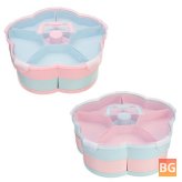 Snack Box with Floral Design - Food Storage Box