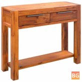 Console Table - Solid Acacia Wood 33.8