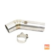 51mm Mid Exhaust Link Muffler Pipe - Stainless Steel