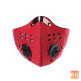 5-Layer Motorcycle Face Mask with PM2.5 Filter - Reusable and Anti-Dust