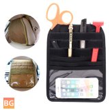 Car Seat Organizer with Multi-Pocket and Cushion - 600D