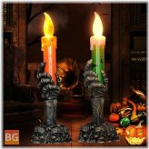 Flameless Halloween Ghost Candles