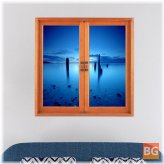 3D Wall Decals - Artificial Sea PAG Window View