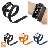 Silicone 2-in-1 Watch Band for Xiaomi Mi Band 6/5