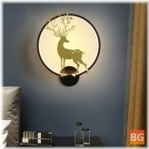 LED Wall Light with Deer Elk Pattern