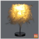Metal Desk Lamp - Feather Shade