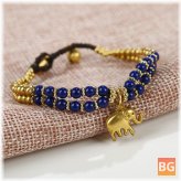Women's Bracelet with Elephant Earrings