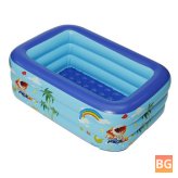 Outdoor Children's Bath Tub with Inflatable Pool and Swimming Pool