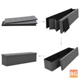 150x38x38 cm Artificial Linen Bench for Storage