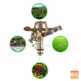 Garden Sprinkler with Water Drip & Nozzle Adjustment - 360°