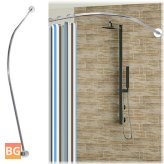 Bathroom Bars with Shower Curtain Rod - Stainless Steel