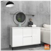 Chipboard Sideboard with Gloss White
