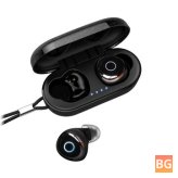 Bluetooth 5.0 Earphones with Graphene Diaphragm and Smart Touch Auto Pairing