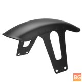 Motorcycle Front Mudguard - Black Chrome