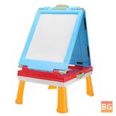 Blackboard Display for Kids - Easel with Magnetic Theme