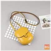 Leisure Shoulder Bag for Women - Bag with a Bucket and Crossbody Slot