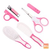 Baby Nail Hair Hair Combs and Scissors - 6 Pcs/Set