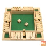 10-Number Dice Party Game - Wooden Traditional