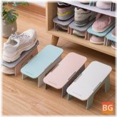 4-Color Shelf with Rack for Display Shoes