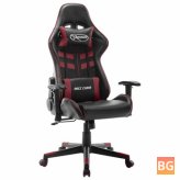 Gaming Chair - Artificial Leather Black and Wine Red