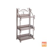 Iron Shelf with 3 Layers - Multi-Functional Kitchen and Bathroom