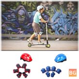 Kids Cycling Helmet with Knee Pads and Hand Pads
