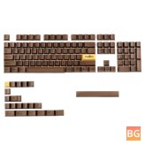 Choco Cherry PBT Keycap Set for Mech Keyboards (125 keys)