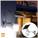 Solar Power LED Light Sensor - Wall Outdoor Garden Light