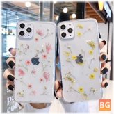Protect your iPhone 11 / 11 Pro / 11 Pro Max with Bakeey Fashion Ins Style Dried Flower Pattern Transparent TPU