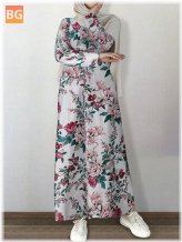 Women's Cotton Maxi Dress - Abaya Kaftan