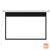 Electric Motorized Projector Screen with Remote Control - 100 Inch
