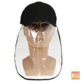 Waterproof Clear Full Face Hat Cover Mask with Shield