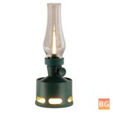 Tubicen OLD DAYS T140004 2-Light Cordless LED Oil Lamp - Nightstand Kerosene Lamp