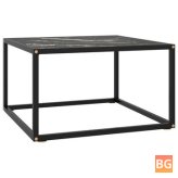 Black Marble Tea Table with 23.6