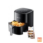 Proscenic T22 1500W 220V 5L Air Fryer APP Control 7x Air Circulation 100 Recipes 13 in 1 Cooking Functions Hot Oven Cooker Low Noise and Smokeless