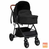 Stroller - 2-in-1 steel anthracite and black
