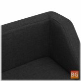 Dog Sofa - 60x37x39 cm - Linen Black