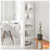 White Arched Book Cabinet/Room Divider